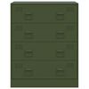vidaXL Sideboard Olive Green Cold-rolled Steel Medium Sideboard