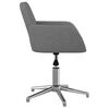 vidaXL Office Chair Light grey Polyester, Metal, Plywood Compact