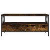 vidaXL Coffee Table Smoked Oak Engineered Wood, Metal Medium