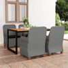 vidaXL 5 Piece Patio Dining Set Light Gray