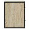 vidaXL Wall-mounted Bedside Cabinet Sonoma oak Engineered wood Medium