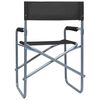 vidaXL Director's Chair Set of 2 Black Steel, Polyester Standard