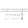 vidaXL Sliding Door Hardware Kit 72.0 " Stainless Steel Silver