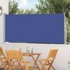 vidaXL Side Awning Blue Polyester fabric with PU coating 47.2x118.1 in