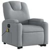 vidaXL Electric Stand Up Massage Recliner Chair Light grey