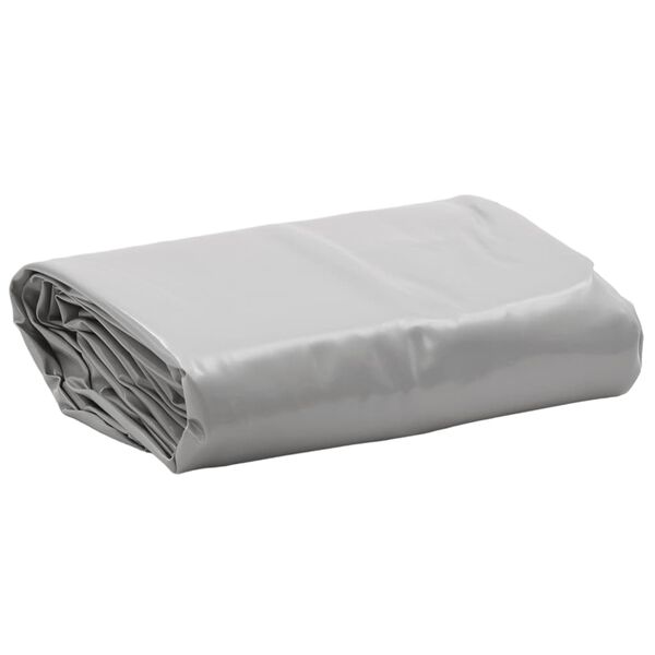 vidaXL Tarpaulin Grey &Oslash; 7.9 ' 7.11 oz/ft&sup2;