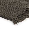 vidaXL Throw Anthracite and Brown 100% Cotton 63 x 82 in Throw