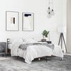 vidaXL Bed Frame Brown oak Engineered wood, metal 47.2 x 79 in Durable