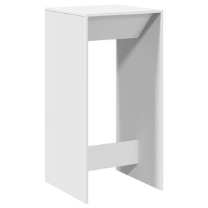 vidaXL Bar Table White Engineered wood Tall Durable Bar Table