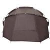 vidaXL Fishing Tent 5-Person Brown Waterproof