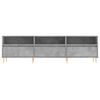 vidaXL TV Cabinet Concrete grey Engineered wood, Iron Large TV Cabinet