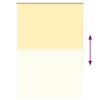 vidaXL Roller Blind Yellow 100% Polyester 45.3 x 68.9 in Reversible