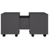 vidaXL Coffee Table Grey Engineered Wood Medium Extendable