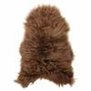 vidaXL Sheepskin Chair Cover Brown 100% Sheepskin 27.6 x 43.3 in