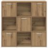vidaXL Bookshelf Artisan Oak Engineered Wood 35.4 x 35.4 in Bookshelf