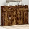 vidaXL Sideboard Smoked Oak Engineered Wood Large Sideboard