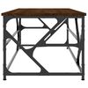 vidaXL Coffee Table Brown Oak Engineered wood, metal Standard