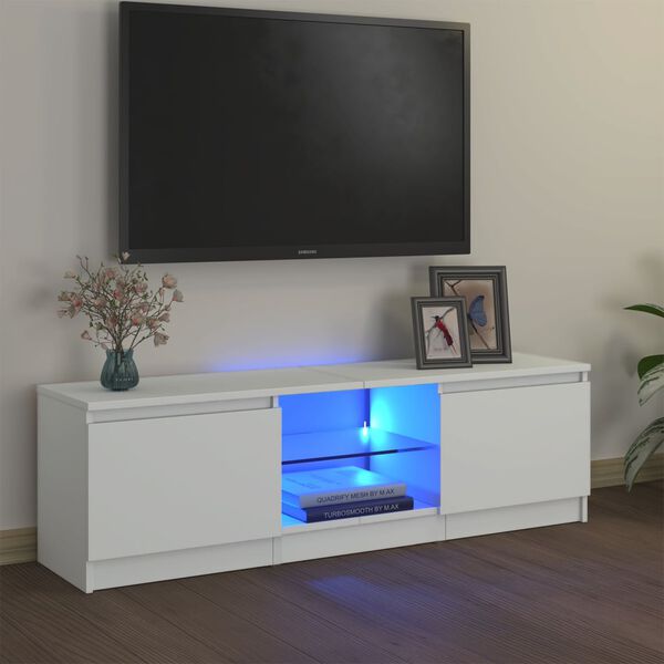 vidaXL TV Cabinet white 47.2" x 11.8" x 14" Engineered wood