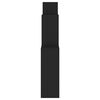 vidaXL Wall Cube Shelf Black Engineered wood Medium Wall mounting