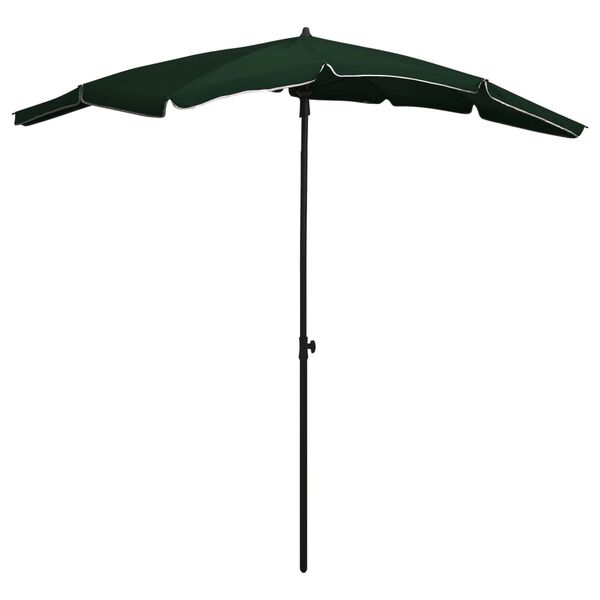 vidaXL Garden Parasol Green Polyester 78.7 x 51.2 in Tiltable