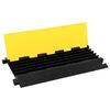 vidaXL Cable Protector Ramp with 5 Channels 35.4 " Rubber