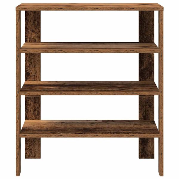 vidaXL Shoe Rack Old wood Engineered Wood Slim Shoe Rack Rectangular