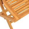 vidaXL Folding Garden Chair Set of 4 Teak Solid teak wood Medium