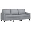 vidaXL 4 Piece Sofa Set with Cushions Light Gray Fabric