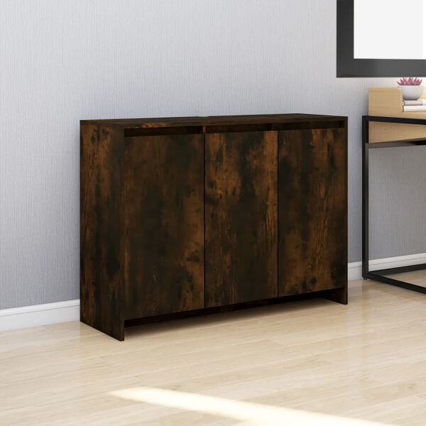 vidaXL Sideboard Smoked Oak Engineered Wood Standard Sideboard