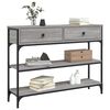 vidaXL Console Table Gray sonoma Engineered wood, metal