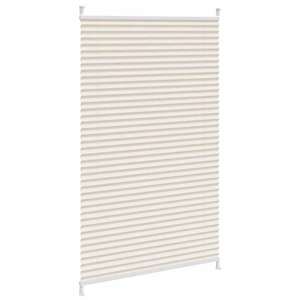 vidaXL Plisse Blind 27.6"x59.1" Creme