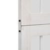 vidaXL Room Divider 6 Panels White Solid Wood Paulownia