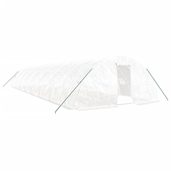 vidaXL Greenhouse White Polyethylene Large UV-resistant materials