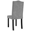 vidaXL Dining Chairs 4 pcs Light Gray Velvet