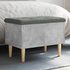 vidaXL Storage Bench Concrete grey, Dark grey
