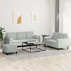 vidaXL Sofa Set Light Grey