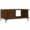 vidaXL Coffee Table Brown Oak Engineered Wood, Iron 35.4 x 19.7 x 15.7 in