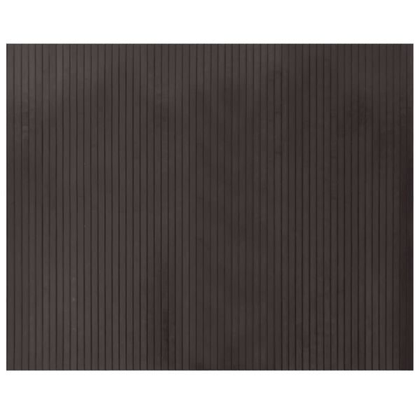 vidaXL Rug Dark Brown Bamboo, PP (polypropylene) 31.5 x 39.4 in