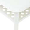 vidaXL Coffee Table White Plastic 35.4 x 23.6 x 18.1 in Durable