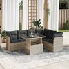 vidaXL Garden Sofa Set Light grey, Dark grey