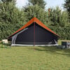 vidaXL Family Tent with Roof Grey and Orange 315 x 286 x 200 cm