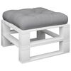 vidaXL Pallet Cushion Grey 100% polyester 9.0" x 9.0" x 1.5