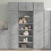 vidaXL Highboard Concrete grey Engineered wood Tall Highboard