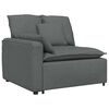 vidaXL Modular Sofa with Cushions Dark Gray