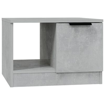 vidaXL Coffee Table Concrete Gray 19.7"x19.7"x14.2" Engineered Wood