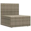 vidaXL Garden Lounge Set Gray PE rattan 6-piece set Modular