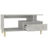 vidaXL Coffee Table Concrete Gray Engineered wood Medium Coffee Table