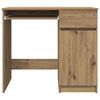 vidaXL Desk Artisan oak Engineered wood Medium Desk Rectangular