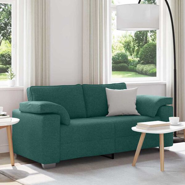 vidaXL Sofa Dark Green 70.87 x 30.31 x 32.28 in Fabric