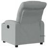 vidaXL Electric Massage Recliner Chair Light grey Polyester, Metal, Plywood